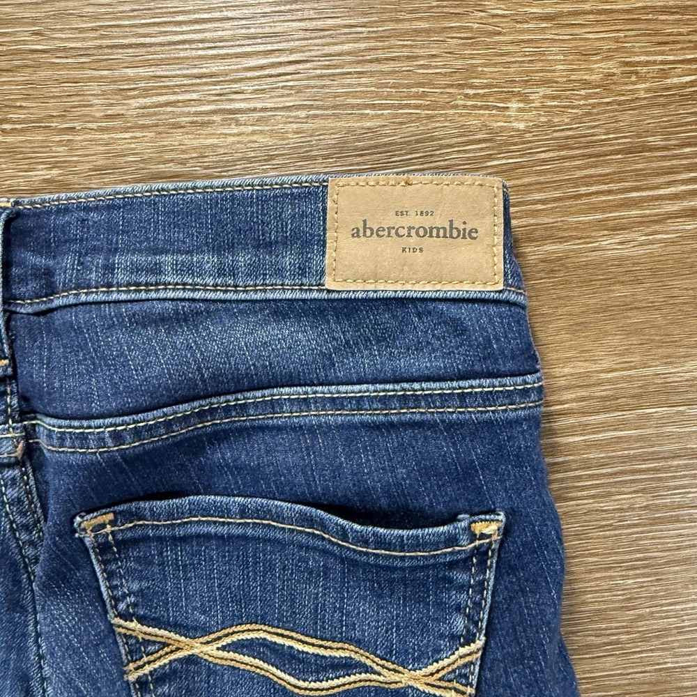 Abercrombie Kids Jeans Girls Size 16 Blue Skinny Stretch Denim - Picture 9 of 12